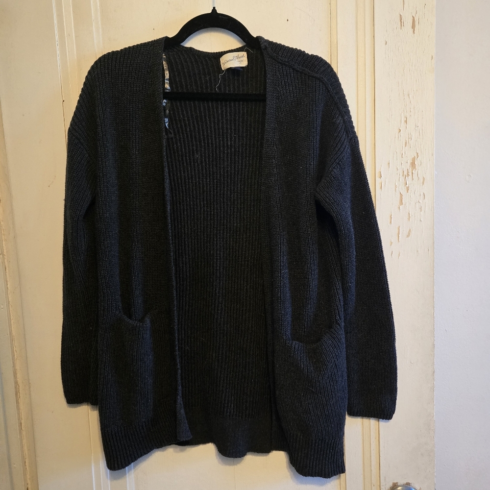 100% Cotton Gray Cardigan With Pockets From Universal Threads Size Small